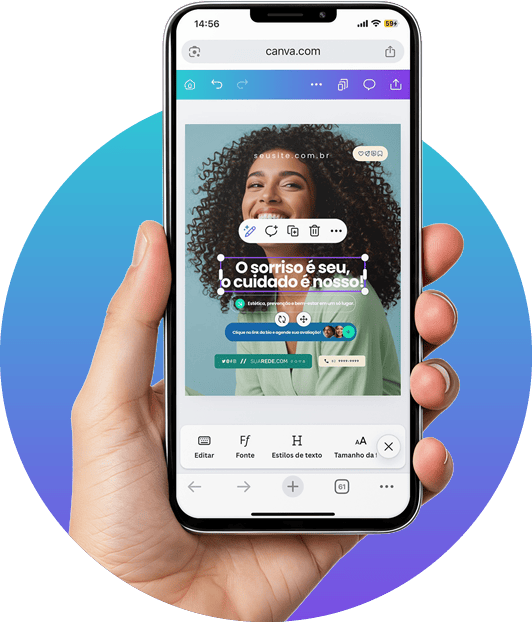 Demonstração no Celular